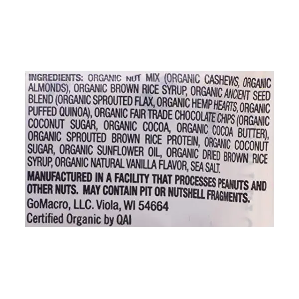 Organic Chocolate Nuts Sea Salt Thrive Bar, 1.4 OZ 3