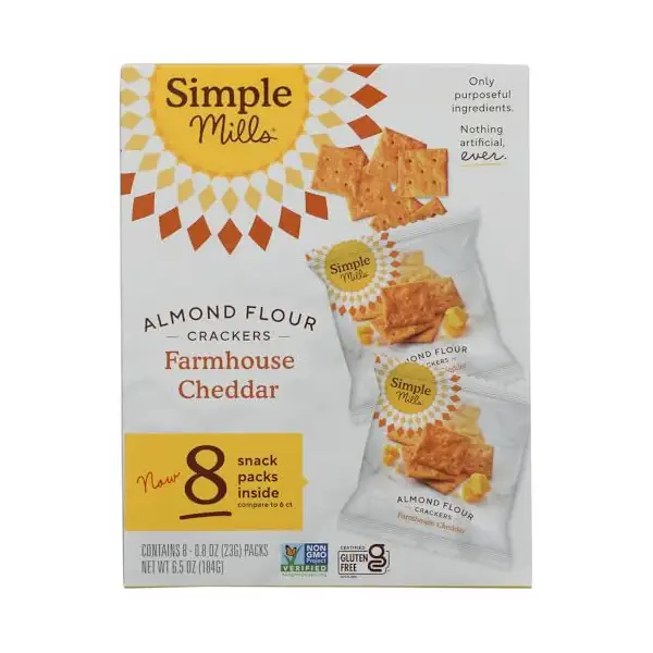 Farmhouse Cheddar Crackers Snack Pack 8ct, 0.8 OZ 1