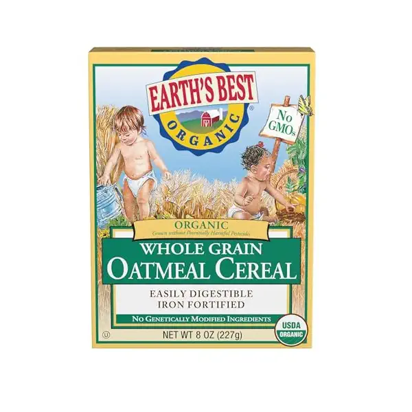Organic Whole Grain Oatmeal Cereal, 8 OZ 1