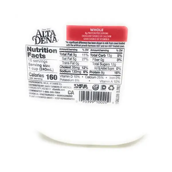 Homogenized Milk, 128 FZ 4