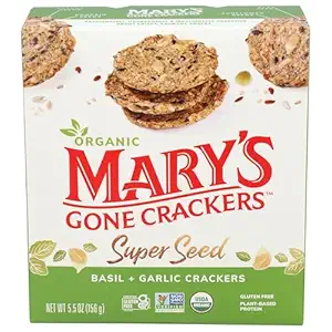 Organic Basil And Garlic Super Seed Crackers, 156 GR