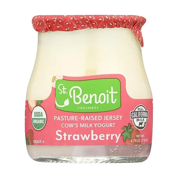 Organic Strawberry Yogurt, 4.75 OZ 1
