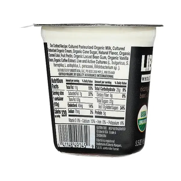 Organic Coffee Bean Yogurt, 5.5 OZ 5