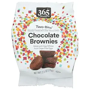 365 by Whole Foods Market, Two Bite Brownies, Snack Pack, 2.5 Ounce