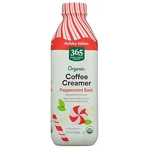 Organic Peppermint Bark Coffee Creamer, 32 FZ