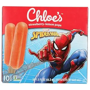 Superman Strawberry & Lemon Kid's Popsicles, 15 FZ