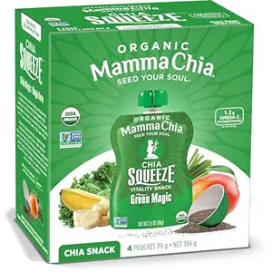 Organic Green Magic Chia Squeeze, 396 GR