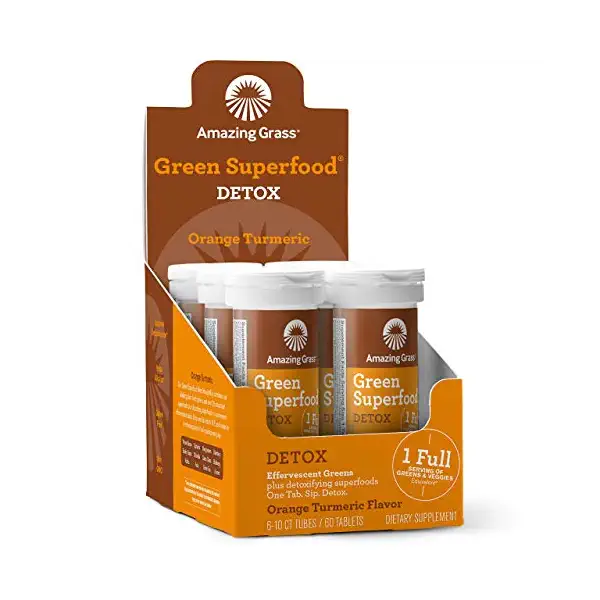 Orange Turmeric Detox Drink Tabs, 10 CT 1
