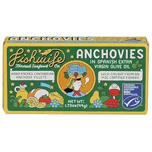 Anchovy Fillets in Extra Virgin Olive Oil, 1.73 OZ