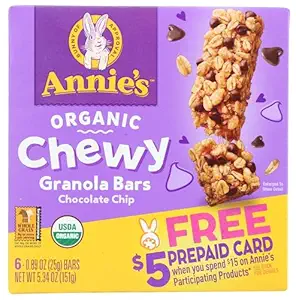 Organic Chocolate Chip Chewy Granola Bar, 5.34 OZ