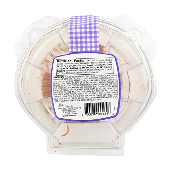 Carrot Cupcake with Cream Cheese, 6 OZ 8