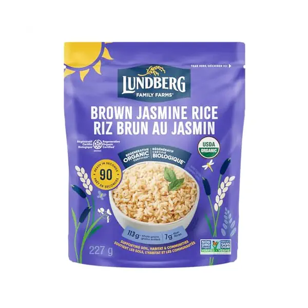 Organic Ready To Heat Brown Jasmine Rice 1