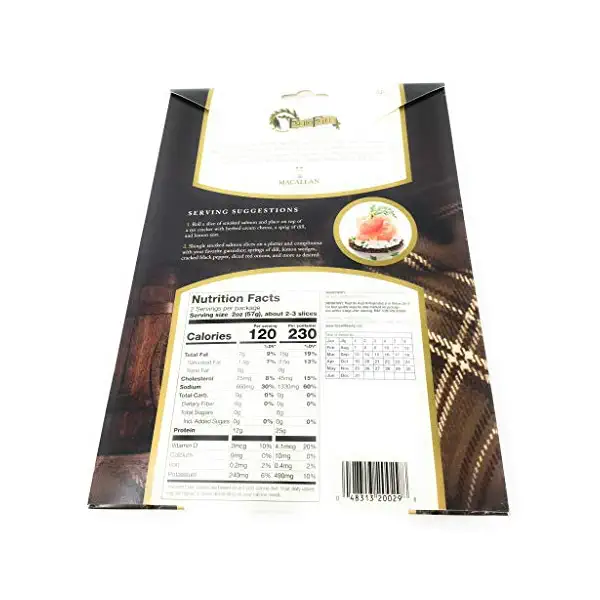 Scottish Whisky Cask Smoked Atlantic Salmon, 4 OZ 2