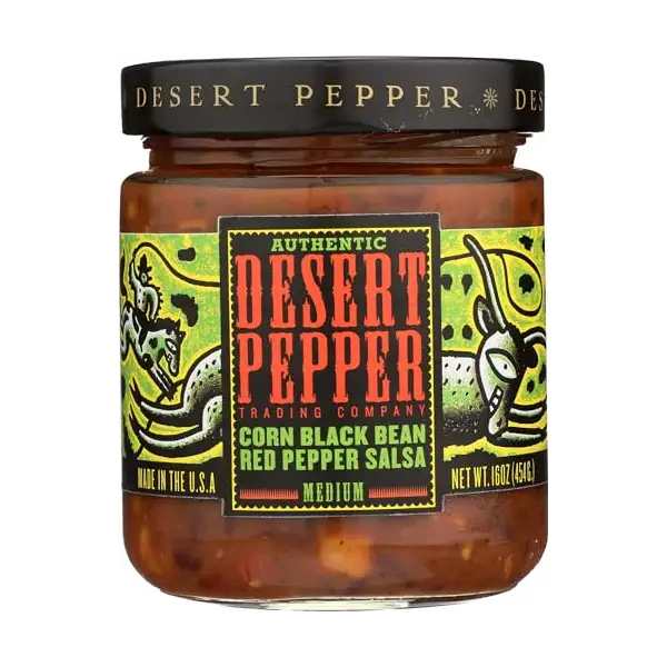 Corn Black Bean Red Pepper Salsa, Medium 1