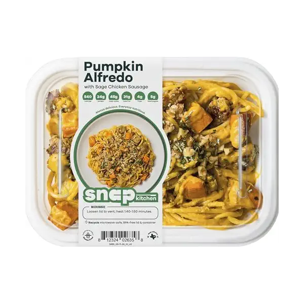 Pumpkin Alfredo with Sage Chicken Sausage 2