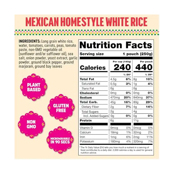 Mexican Homestyle White Rice, 8.8 OZ 2