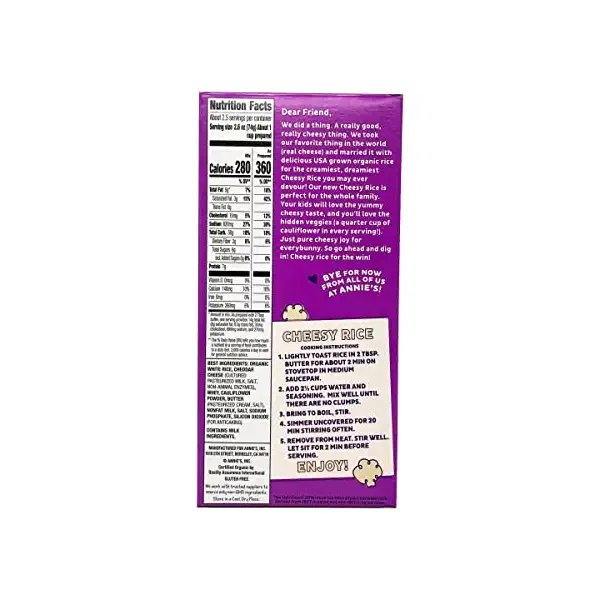 White Cheddar Cheesy Rice, 6.6 OZ 3