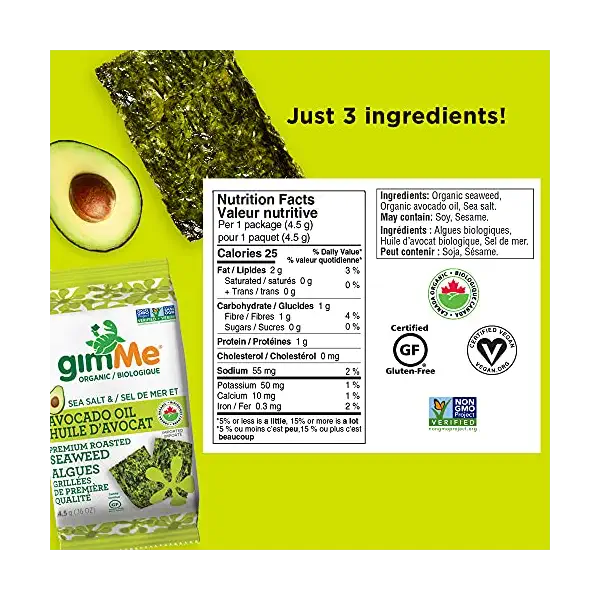 Organic Roasted Seaweed Sea Salt & Avocado Oil 5