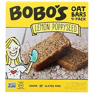 Lemon Poppyseed Oat Bar 4 Count, 3 OZ