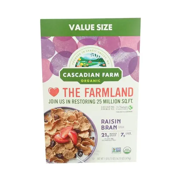 Organic Raisin Bran Value Size Cereal, 16.75 OZ 1