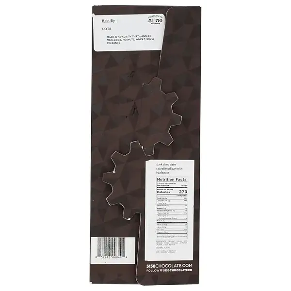Chocolate with Hazelnuts Sweetened with Dates 2