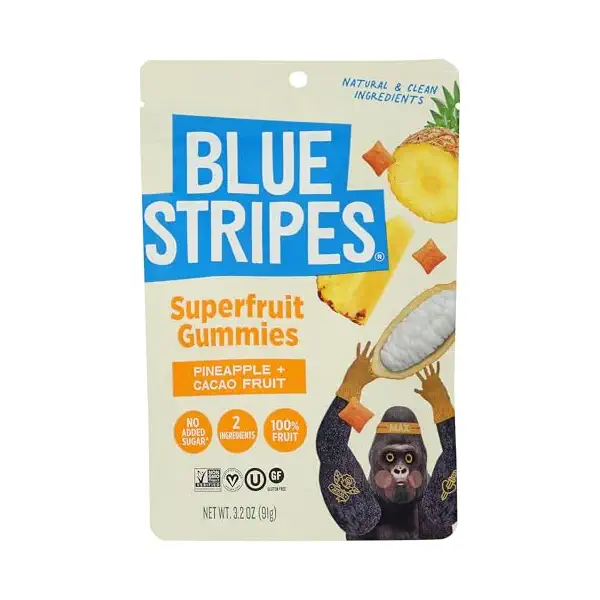 Dried Pineapple & Cacao Superfruit Gummies, 3.2 OZ 1