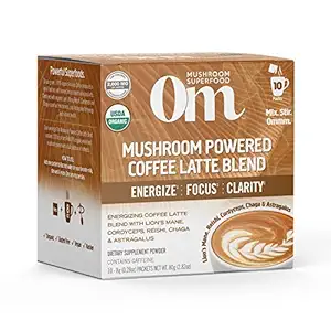 Organic Coffee Latte Mushroom Powder 10 Count, 0.28 OZ