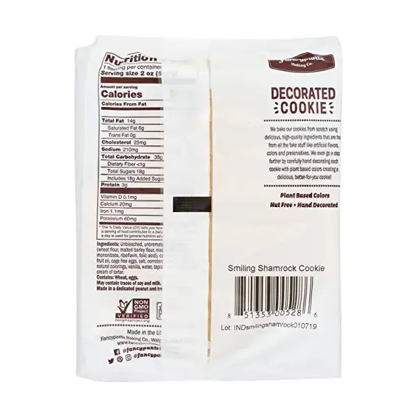 Happy Shamrock Cookie, 2 OZ 2