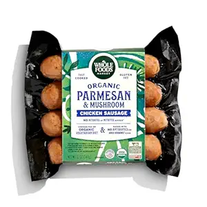 Organic Mushroom Parmesan Chicken Sausage, 12 OZ