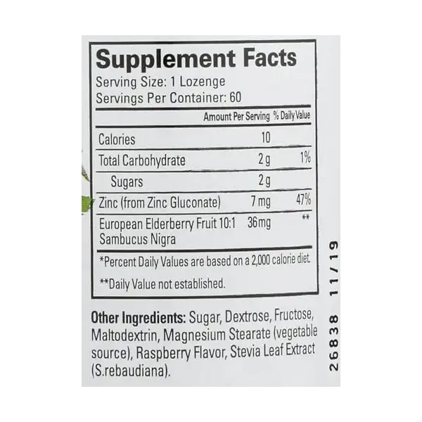 Zinc Elderberry Lozenges, 60 CT 3