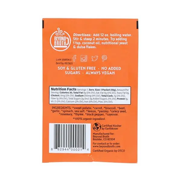 Organic Rosemary Thyme Vitality Vegetable Broth 2