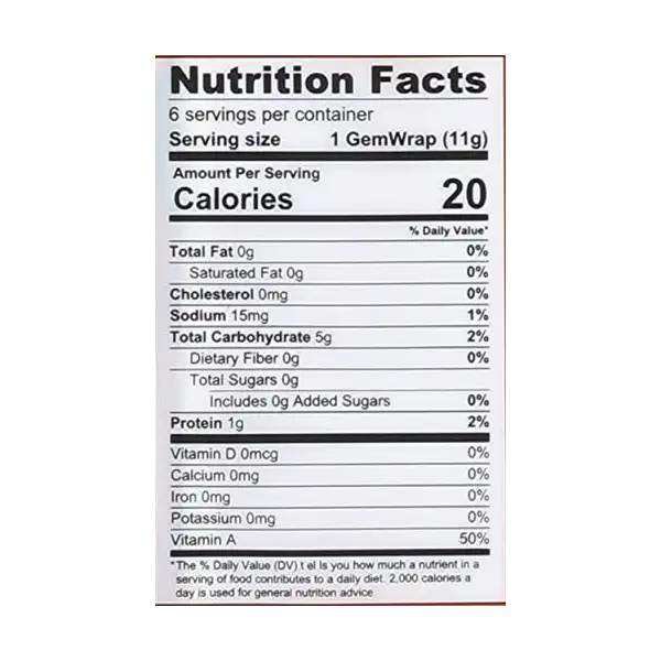 Carrot Wrap 6 Count 4