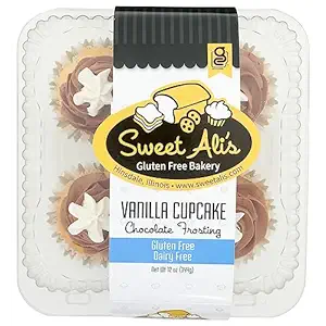 Dairy Free Vanilla Cupcake Chocolate Frosting 4 Count, 12 OZ