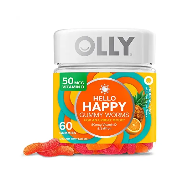Hello Happy Gummy Worms, 60 CT 1