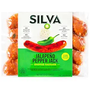 Jalapeno Pepper Jack Pork Sausage, 12 OZ