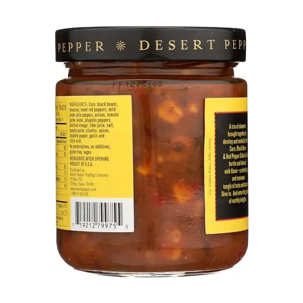 Corn Black Bean Red Pepper Salsa, Medium 2