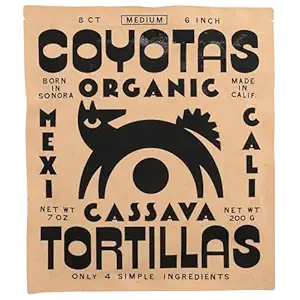 Organic Medium Cassava Tortillas, 7 OZ