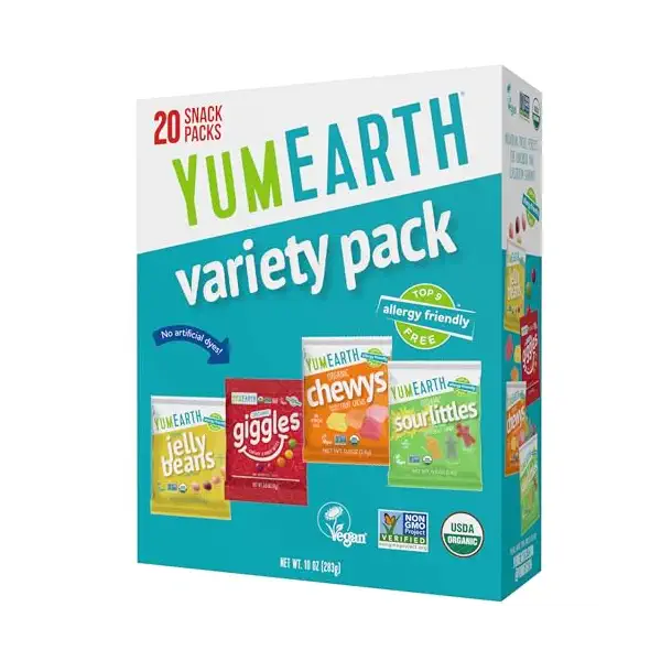 Organic Candies Variety Box 20ct, 10 OZ 1