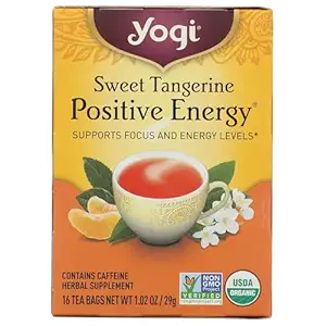 Organic Sweet Tangerine Positive Energy Tea Bag, 16 CT