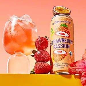 Organic Strawberry Passion Sparkling Drink, 12 FZ