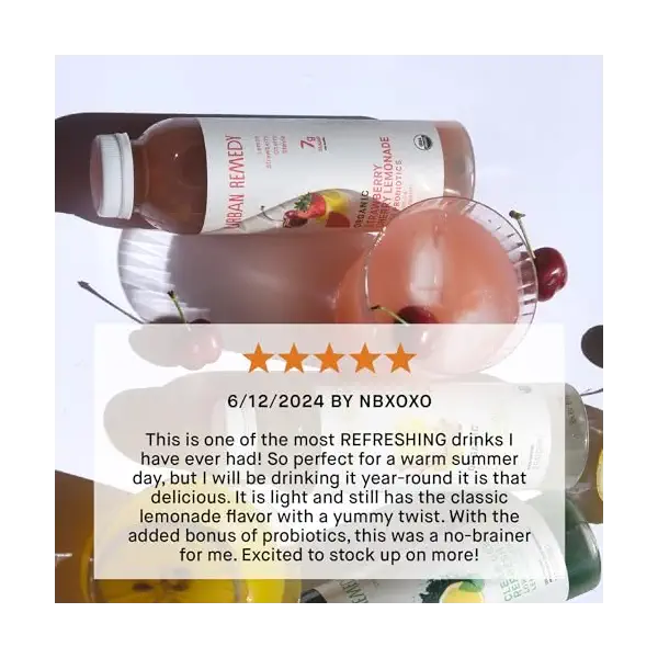 Organic Strawberry Cherry Lemonade, 12 FZ 5