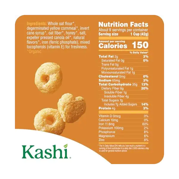 Organic Shapes And Flakes Honey Toasted Cereal, 13.6 OZ 7