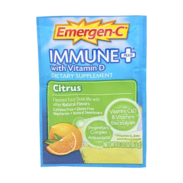 Emergen-C Citrus Immune+ Vitamin D, 0.31 OZ 1