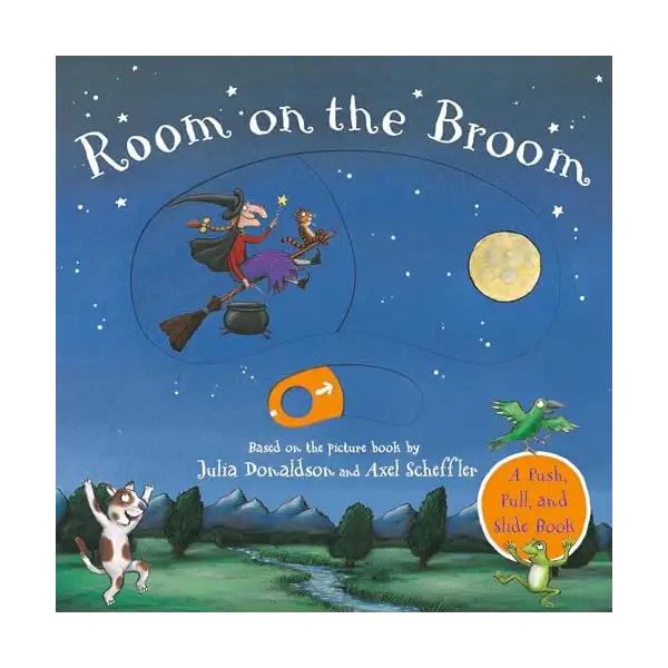 Room On The Broom Push Pull Slide Book, 1 EA 1