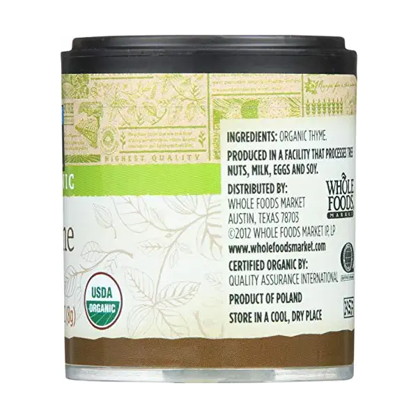 Organic Thyme, 0.28 OZ 6