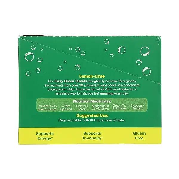 Lemon Lime Green Superfood Drink Tabs, 10 CT 6