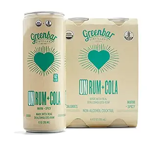 Organic NA Un Rum + Cola 4pk Cans, 12 FZ