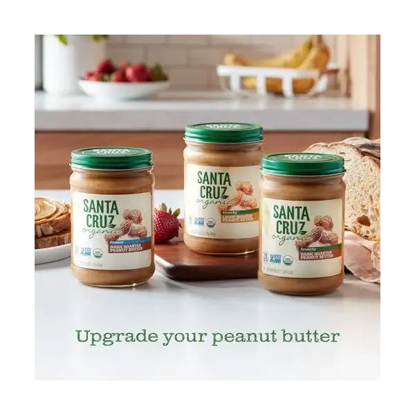 Organic Dark Roasted Crunchy Peanut Butter, 16 OZ 4