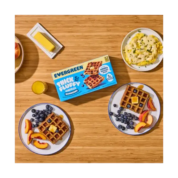 Thick & Fluffy Blueberry Waffles 5