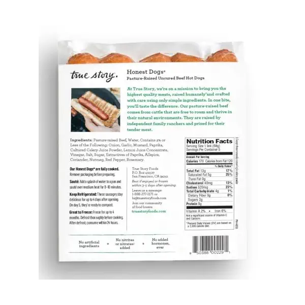 Beef Hot Dogs, 12 OZ 2